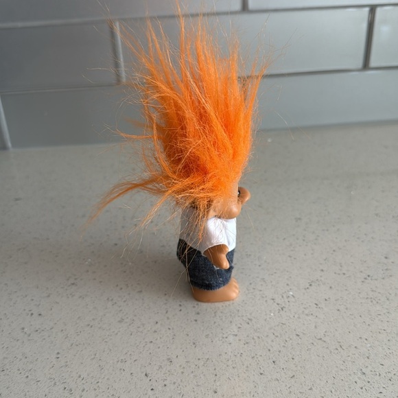 🏴 vintage Troll Doll with Orange Hair - Picture 6 of 8